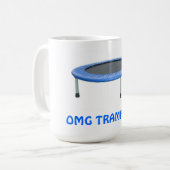 OMGのトランポリン コーヒーマグカップ (正面左)