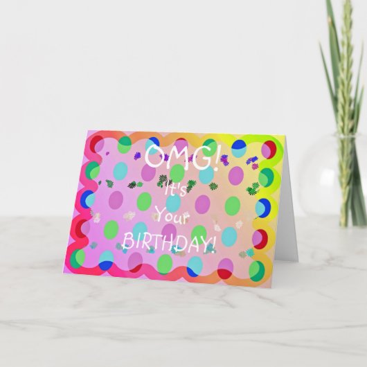 OMGの誕生日! カード (正面)