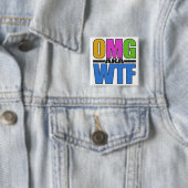 OMGまたはWTFカスタムボタン 缶バッジ (インサイチュ)