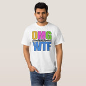 OMGまたはWTFシャツ – スタイルとカラーを選択 Tシャツ (正面フル)