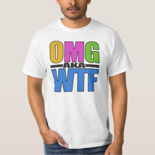 OMGまたはWTFシャツ – スタイルとカラーを選択 Tシャツ