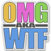 OMGまたはWTF シール (正面)