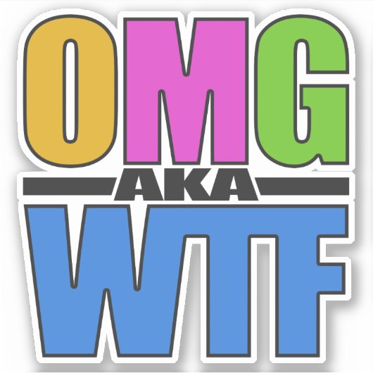 OMGまたはWTF シール (正面)