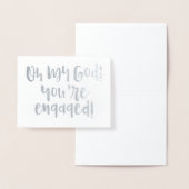 OMGカー婚約したド 箔カード (ディスプレー)