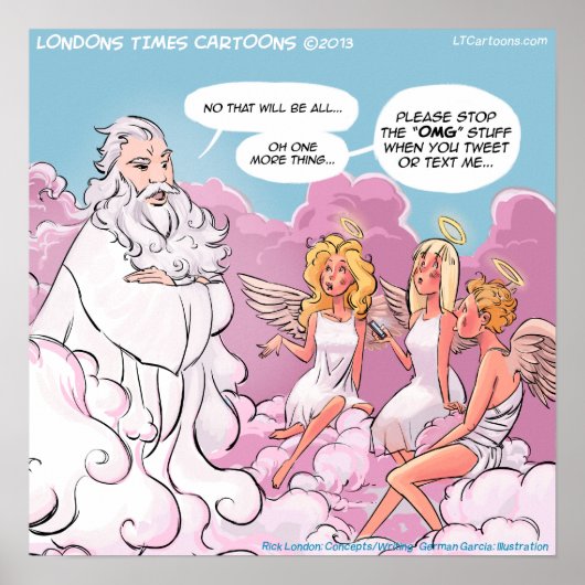 OMGソーシャルおもしろいメディア漫画ポスター ポスター (正面)