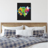 OMGタイポグラフィ キャンバスプリント (インサイチュ (寝室))
