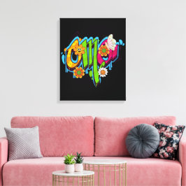 OMGタイポグラフィ キャンバスプリント