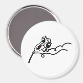 OMGビッ走ク怒り顔漫画ミーム マグネット (正面/裏面)