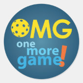 OMGピックボールのシール ラウンドシール (正面)