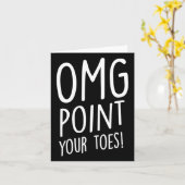 Omgポイントユアトゥーズ – タップ踊りタップダンサータップD カード (黄色い花)