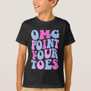 Omgポイントユー足指おもしろい踊り先生タップダンク Tシャツ