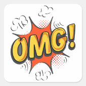 OMGロゴ スクエアシール (正面)