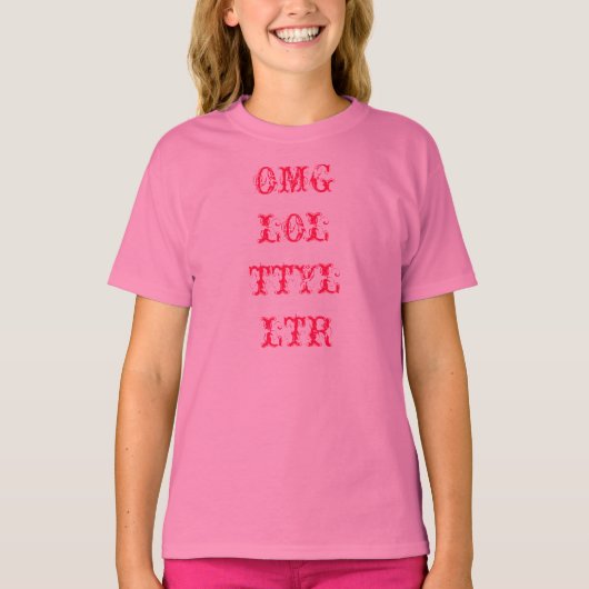 OMGロールTTYLトランジスタ Tシャツ (正面)