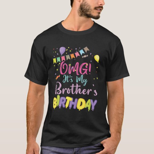 OMG兄貴の誕生日お姉さん幸せ Tシャツ (正面)