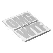 OMG別名WTFカスタムメモ帳 ノートパッド (アングル)