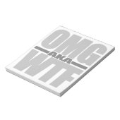 OMG別名WTFカスタムメモ帳 ノートパッド (回転)