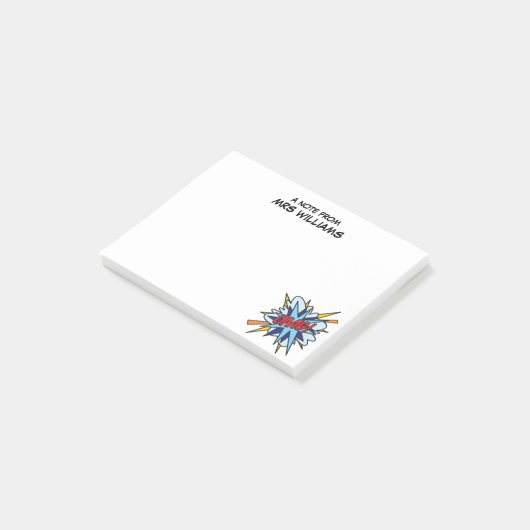 OMG名前をカスタムするおもしろいレトロ漫画本 ポストイット (アングル)