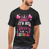OMG姪の誕生日よ叔母さん Tシャツ (正面)
