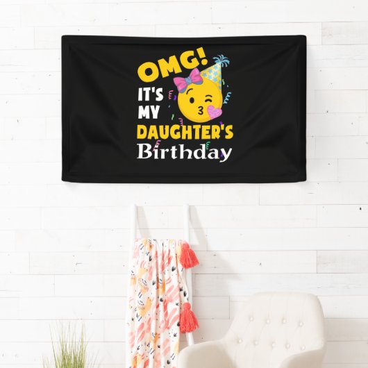 OMG娘の誕生日絵カッコいい文字 横断幕 (インサイチュ)