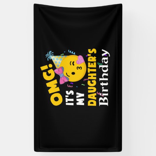 OMG娘の誕生日絵カッコいい文字 横断幕 (縦)