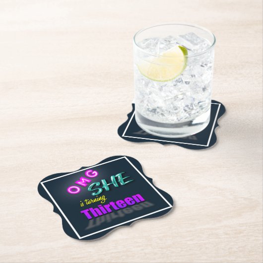 OMG彼女は13の誕生日パーティーを回している ペーパーコースター (インサイチュ)