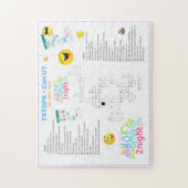 OMG文字話Crossword絵文字おもしろいアーバンスラング ジグソーパズル (縦)