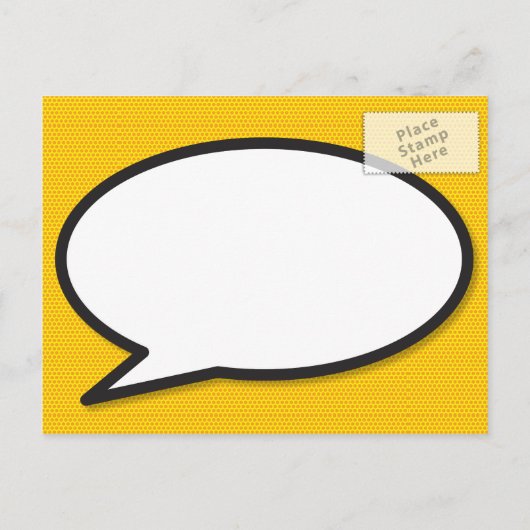 OMG日付の保存おもしろいレトロ漫画ブックアーポップ・アートのト 案内ポストカード (裏面)