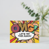 OMG日替え漫画本編ポップ・アートの画 ポストカード (スタンド正面)