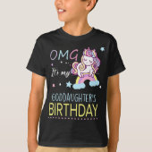 OMG私のゴド娘の誕生日かわいいゴッドマザー Tシャツ (正面)