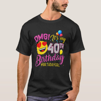 OMG私の40歳の誕生日娘の40歳のバートだ Tシャツ