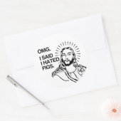 OMG私はイチジクが嫌いと言った ラウンドシール (封筒)