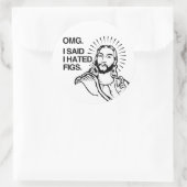 OMG私はイチジクが嫌いと言った ラウンドシール (バッグ)