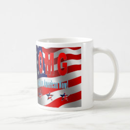 OMG私は今アメリカ人です! コーヒーマグカップ