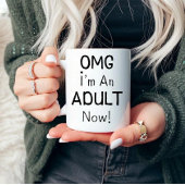 OMG私は大人だ!皮肉な マグカップ