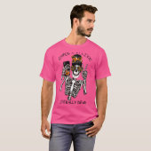 Omg私は文字通り死んだのかわいいスカルカボチャHal Tシャツ (正面フル)