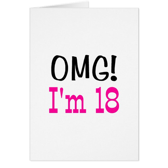OMG私は18才です(ピンク) (正面)