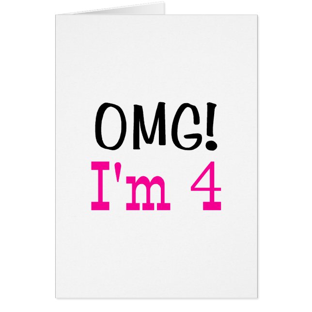OMG私は4才です(ピンク) (正面)