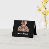 OMG税の時間折り畳みグリーティングカード カード (黄色い花)