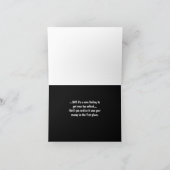 OMG税の時間折り畳みグリーティングカード カード (内部)