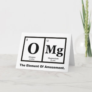 OMG驚嘆、科学のユーモアの要素 カード