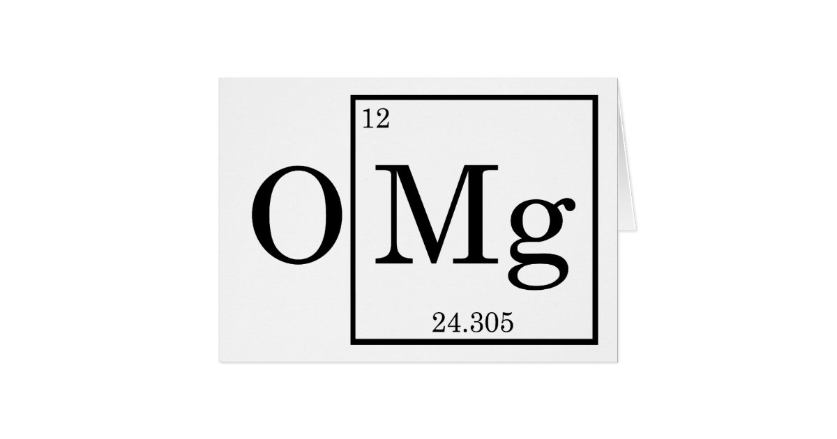 Omg マグネシウム Mg 周期表 Zazzle Co Jp