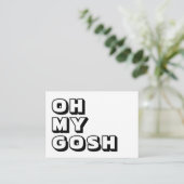 OMG，ああ私の神，神，白黒カード アドバイスカード (スタンド正面)