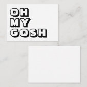 OMG，ああ私の神，神，白黒カード アドバイスカード (正面/裏面)