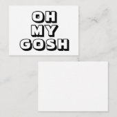 OMG，ああ私の神，神，白黒カード アドバイスカード (正面/裏面)