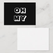 OMG，ああ私の神，神，白黒カード アドバイスカード (正面/裏面)