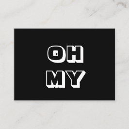 OMG，ああ私の神，神，白黒カード アドバイスカード