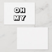OMG，ああ私の神，神，白黒カード アドバイスカード (正面/裏面)