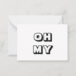 OMG，ああ私の神，神，白黒カード アドバイスカード