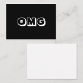OMG，ああ私の神，神，白黒カード アドバイスカード (正面/裏面)