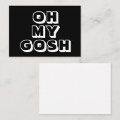 OMG，ああ私の神，神，白黒カード アドバイスカード (正面/裏面)